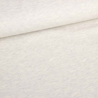 Tricot fabric light grey melange