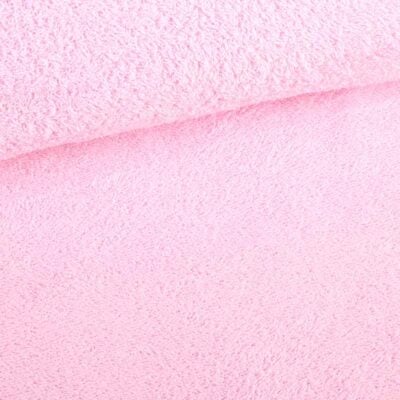 Terry fabric baby pink