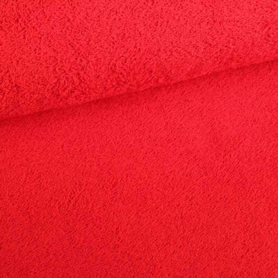 Terry fabric red