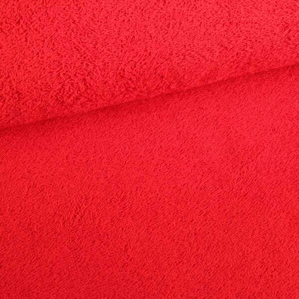 Terry fabric red