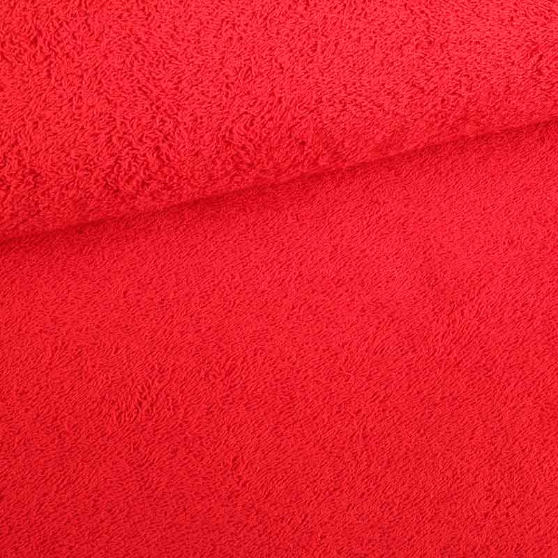 Terry fabric red