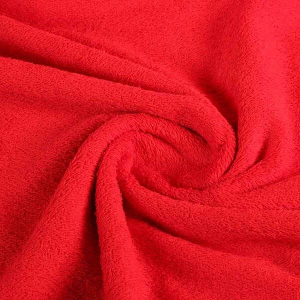 Terry fabric red