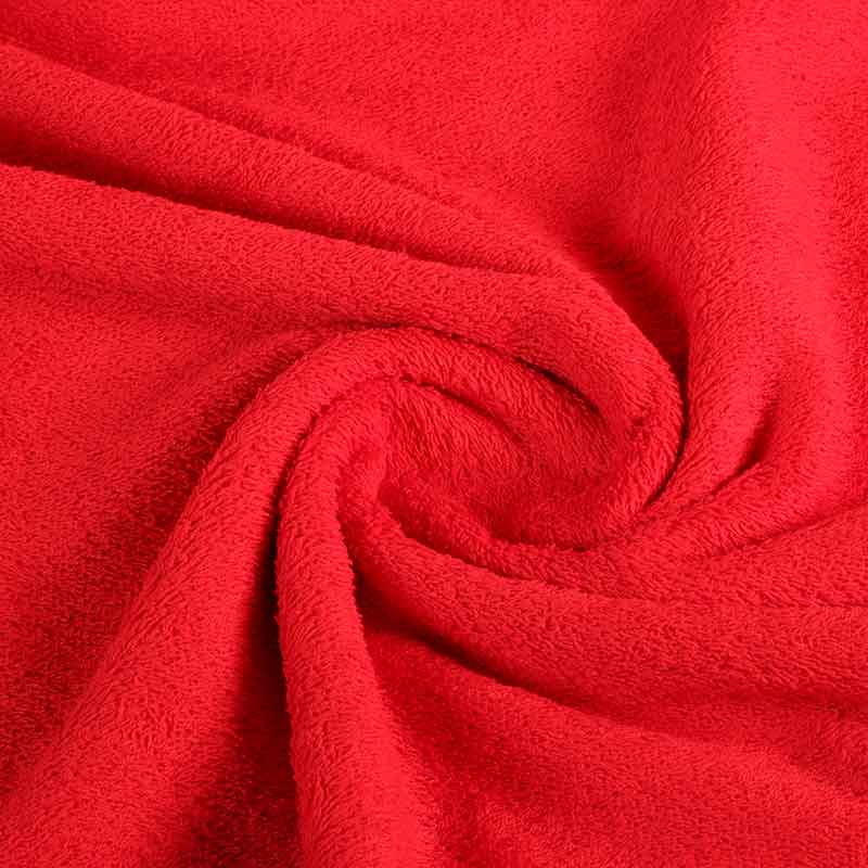 Terry fabric red