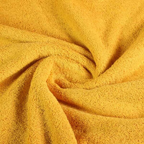 Terry fabric ochre yellow