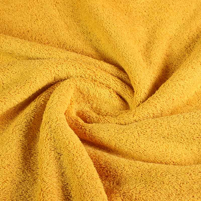Terry fabric ochre yellow