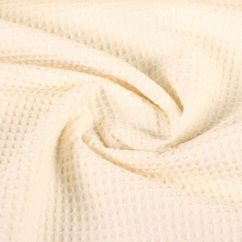 Waffle cotton ecru