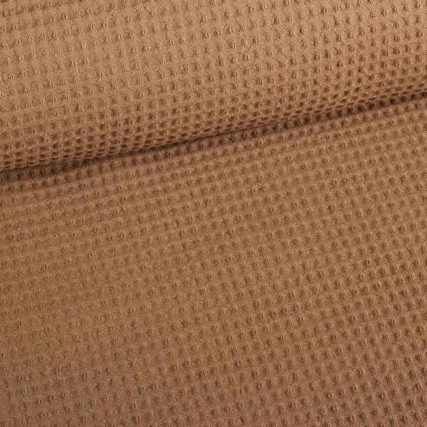 Waffle cotton taupe
