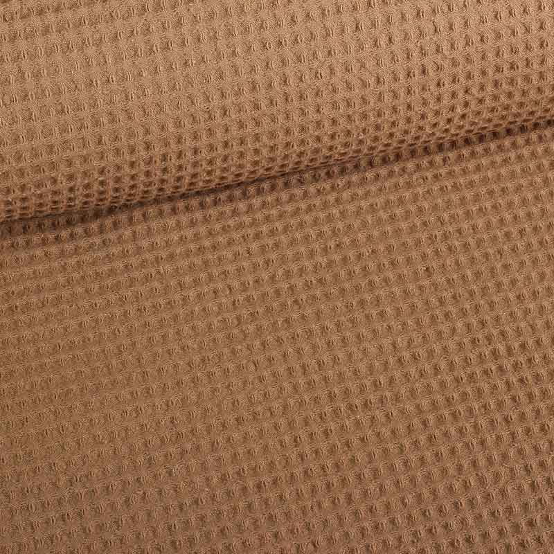 Waffle cotton taupe