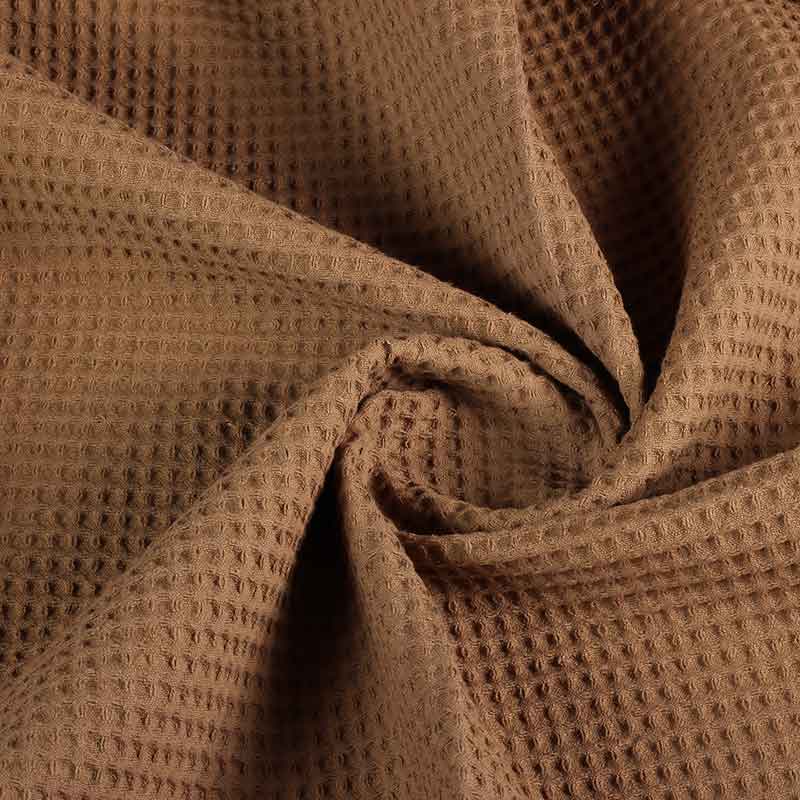 Waffle cotton taupe