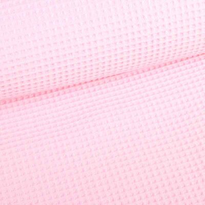 Waffle fabric baby pink