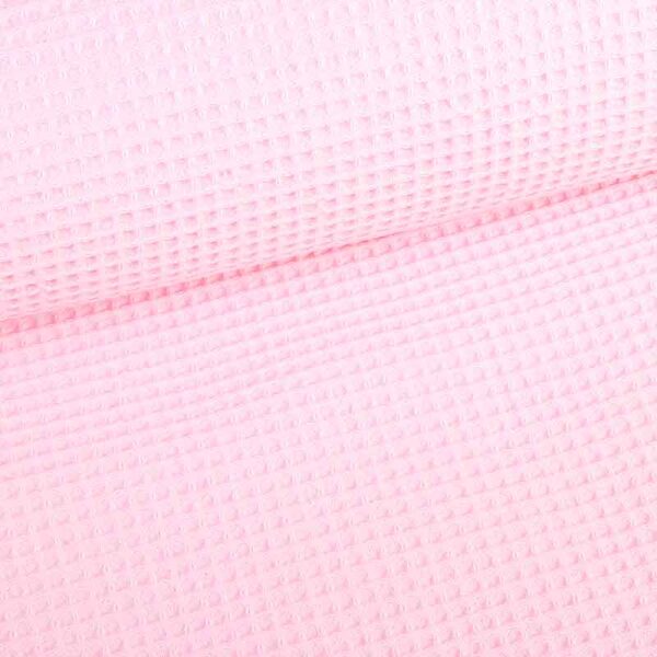 Waffle fabric baby pink