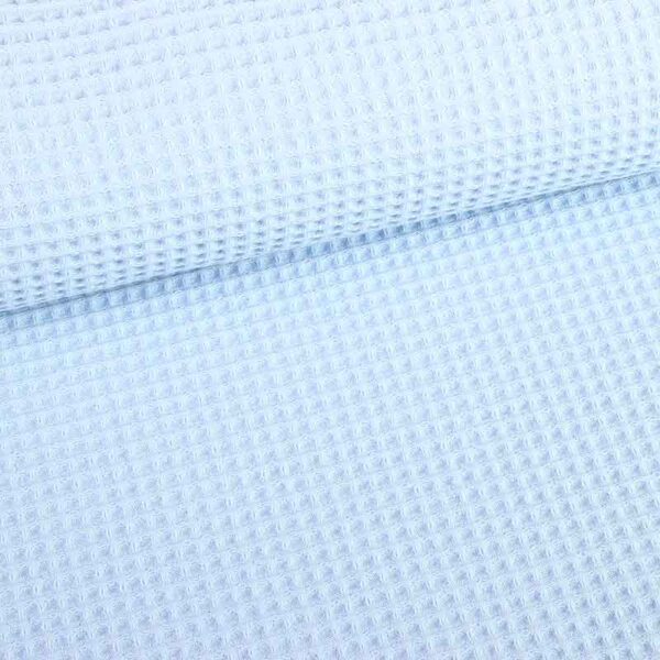 Waffle fabric baby blue