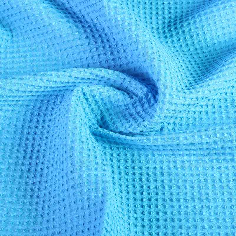 Waffle cotton aqua