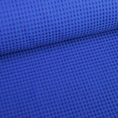 Waffle cotton cobalt