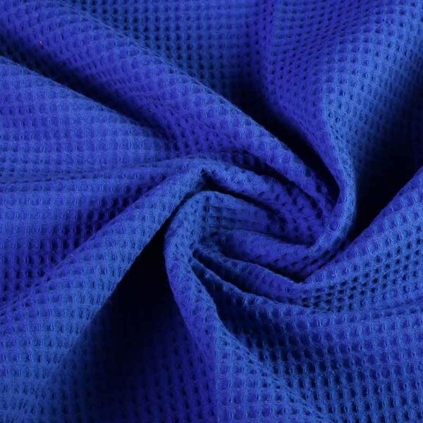Waffle cotton cobalt