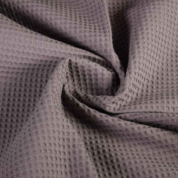 Waffle fabric dark grey