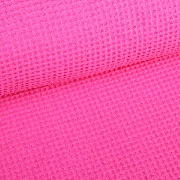 Waffle fabric fuchsia