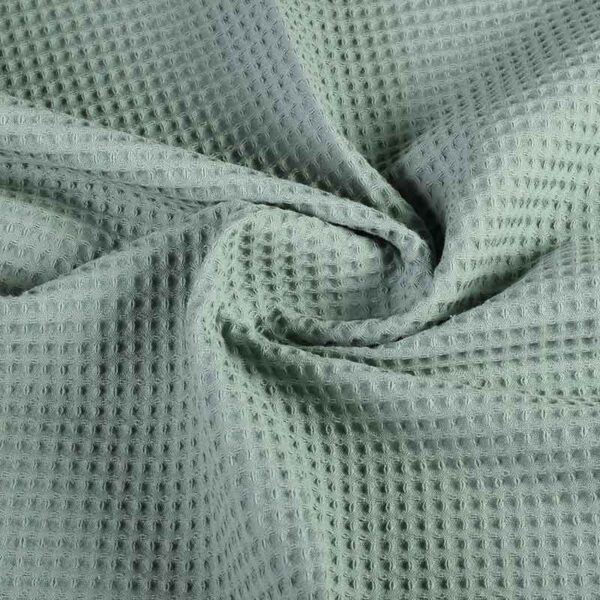 Waffle cotton dark olive green
