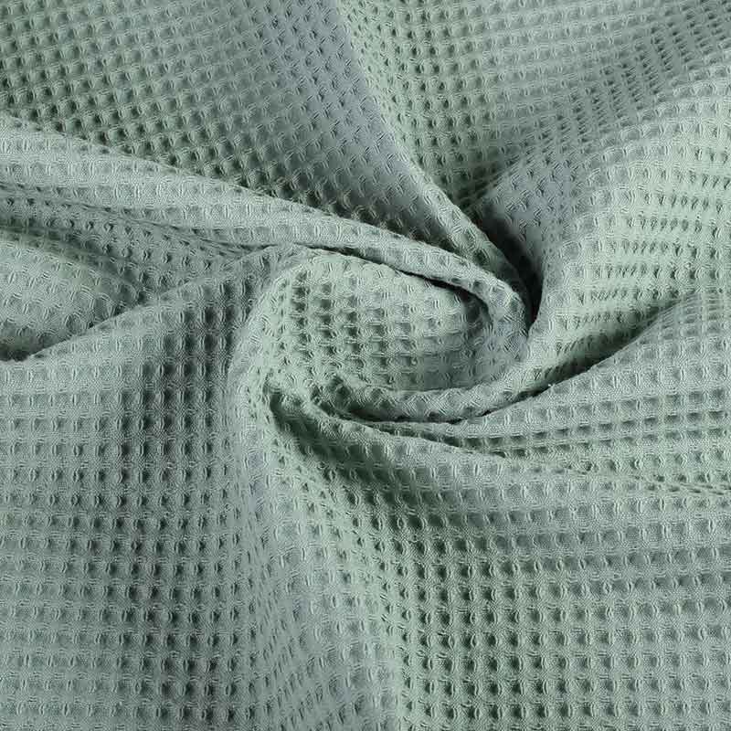 Waffle cotton dark olive green