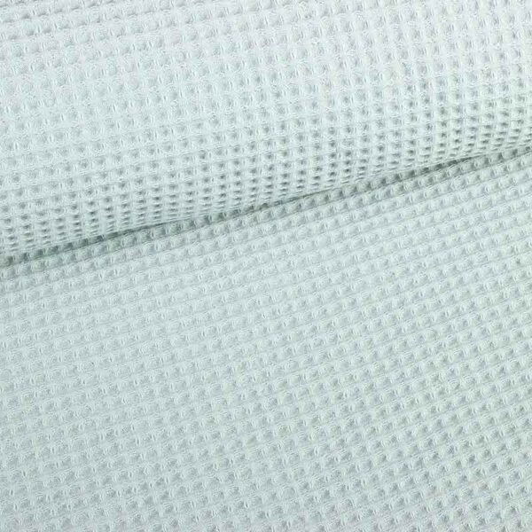 Waffle cotton light sage green