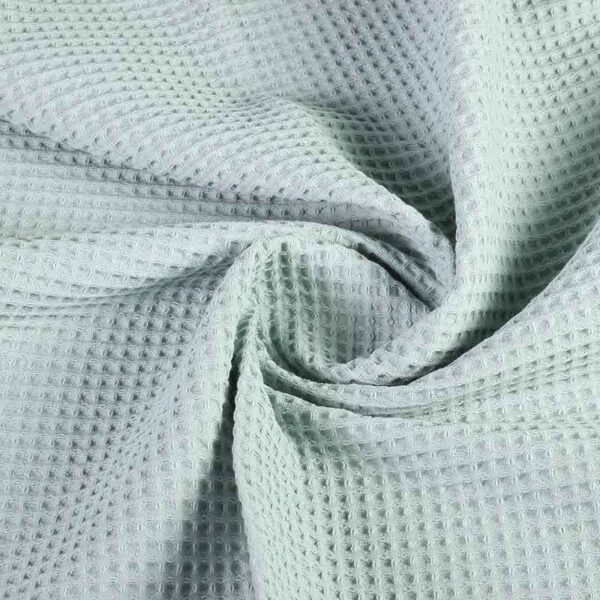 Waffle cotton light sage green