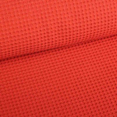 Waffle fabric cotton rust