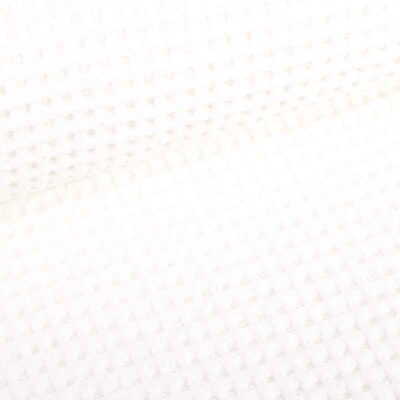 Waffle fabric white