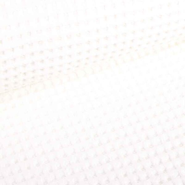 Waffle fabric white