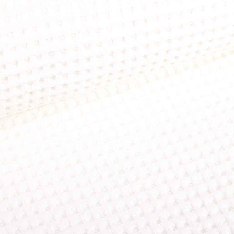 Waffle fabric white