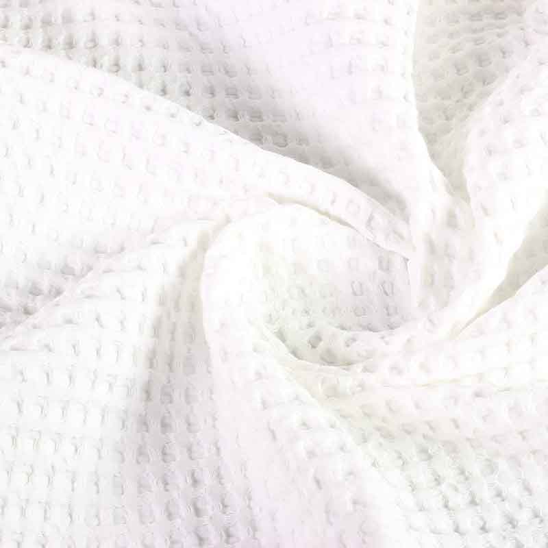 Waffle fabric white
