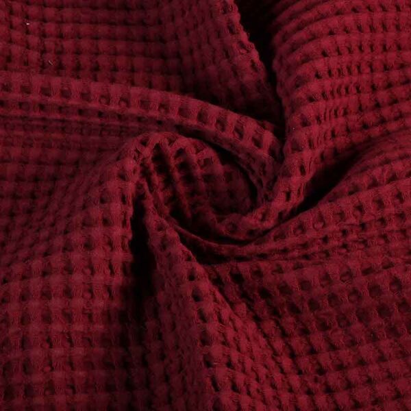 Waffle cotton large bordeaux