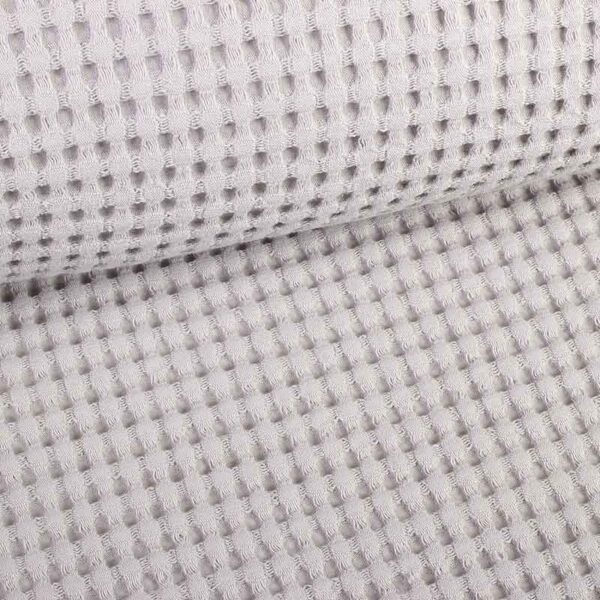 Waffle fabric light grey