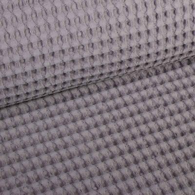 Waffle fabric dark grey
