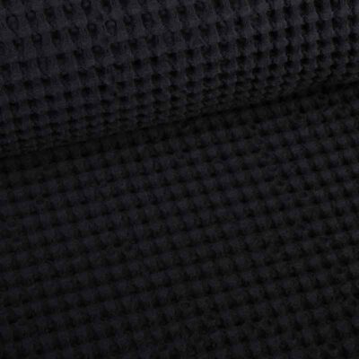 Waffle cotton large black