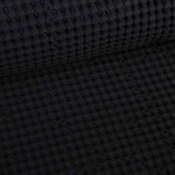 Waffle cotton large black