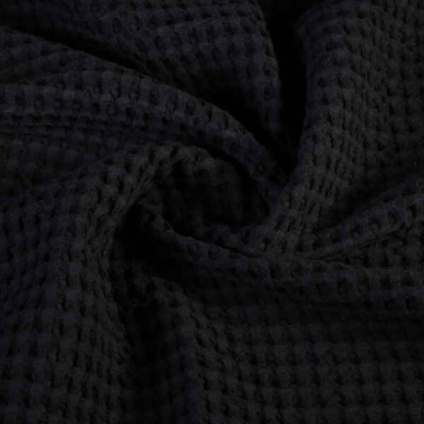 Waffle cotton large black