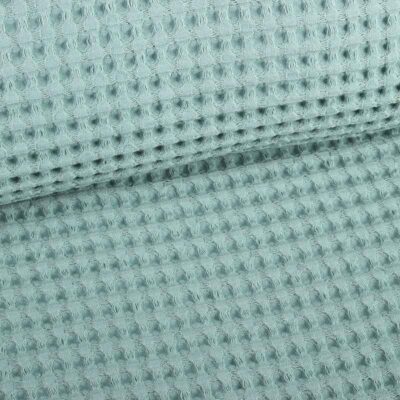 Waffle fabric dark sage green