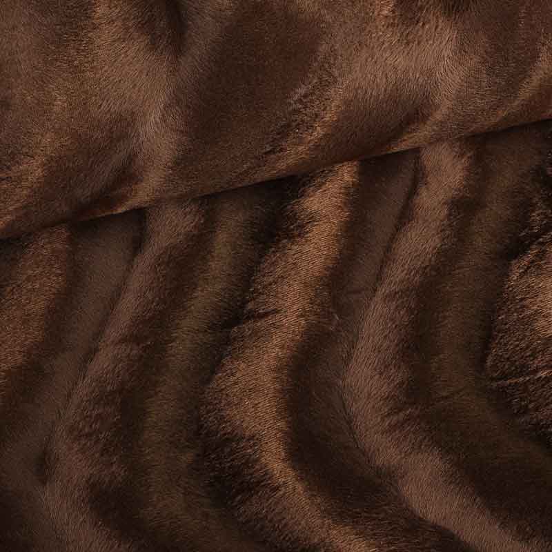 Velboa fabric brown