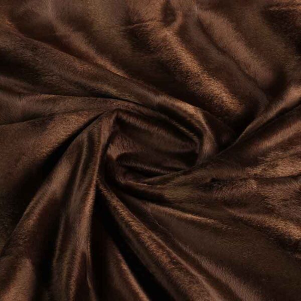 Velboa fabric brown