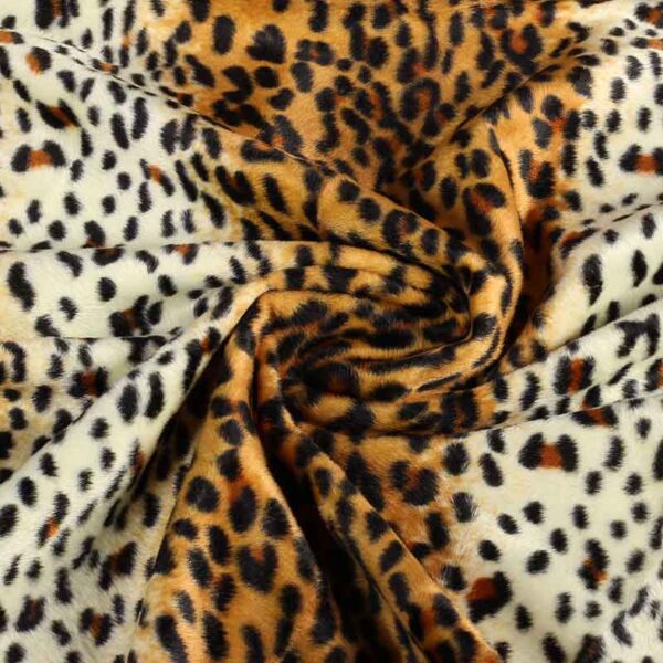 Velboa fabric panther print