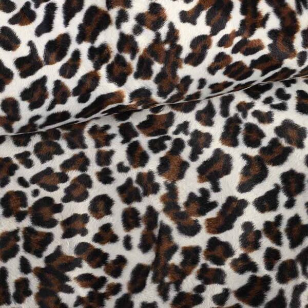 Velboa fabric jaguar print