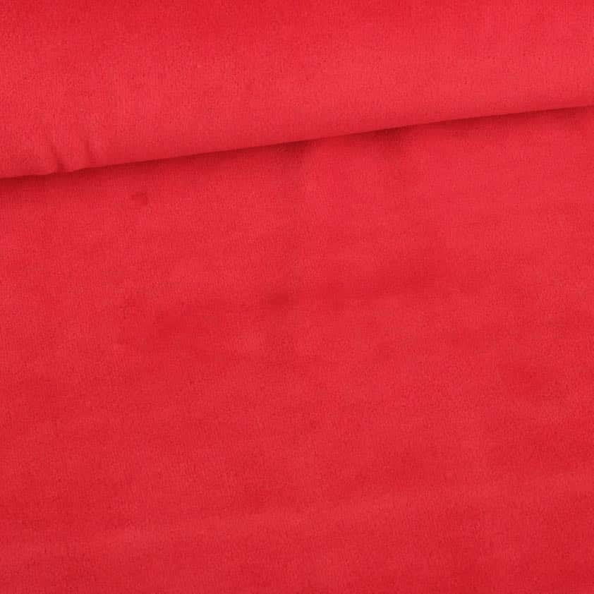 Nicky velours fabric red