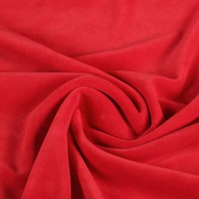Nicky velours fabric red