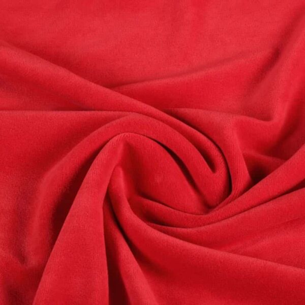 Nicky velours fabric red