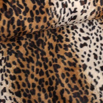 Velboa fabric leopard print