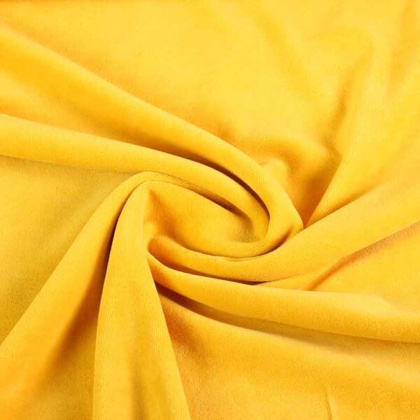 Nicky velours fabric mustard yellow