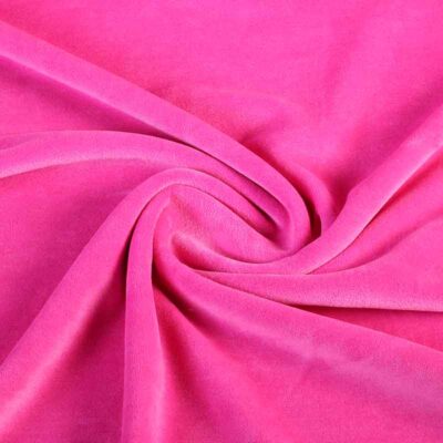 Nicky velours fabric fuchsia