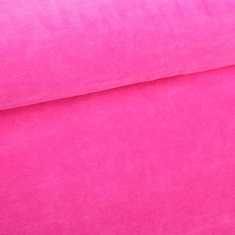 Nicky velours fabric fuchsia