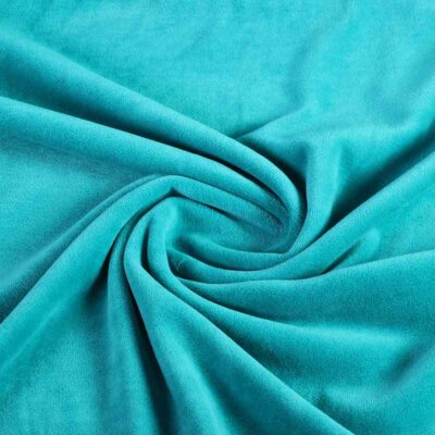 Nicky velours fabric petrol
