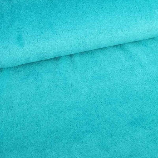 Nicky velours fabric petrol